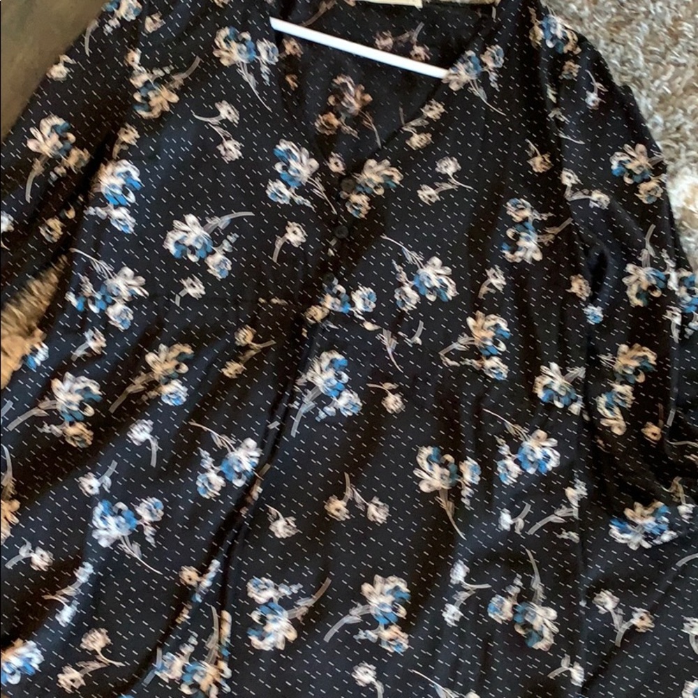 Black and cream midi dress